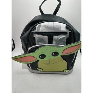 NWT Star Wars Baby Yoda Mandalorian Mini Backpack WTop Handle & Adjustable Strap